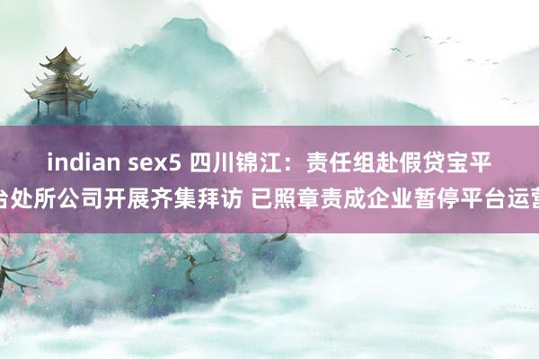 indian sex5 四川锦江：责任组赴假贷宝平台处所公司开展齐集拜访 已照章责成企业暂停平台运营